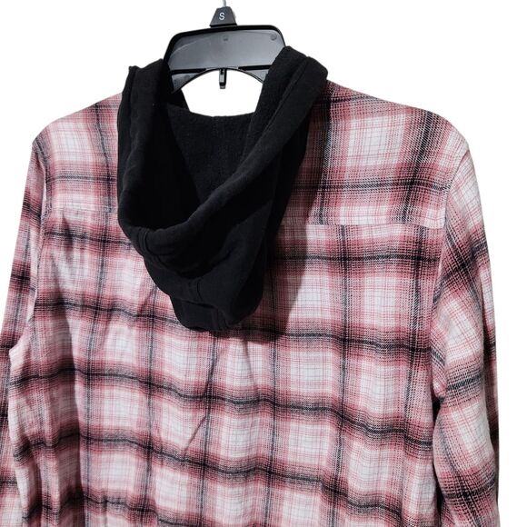 Pacsun Hoodie Sweater For Women Size Small Pink Front Buttons - Picture 4 of 11